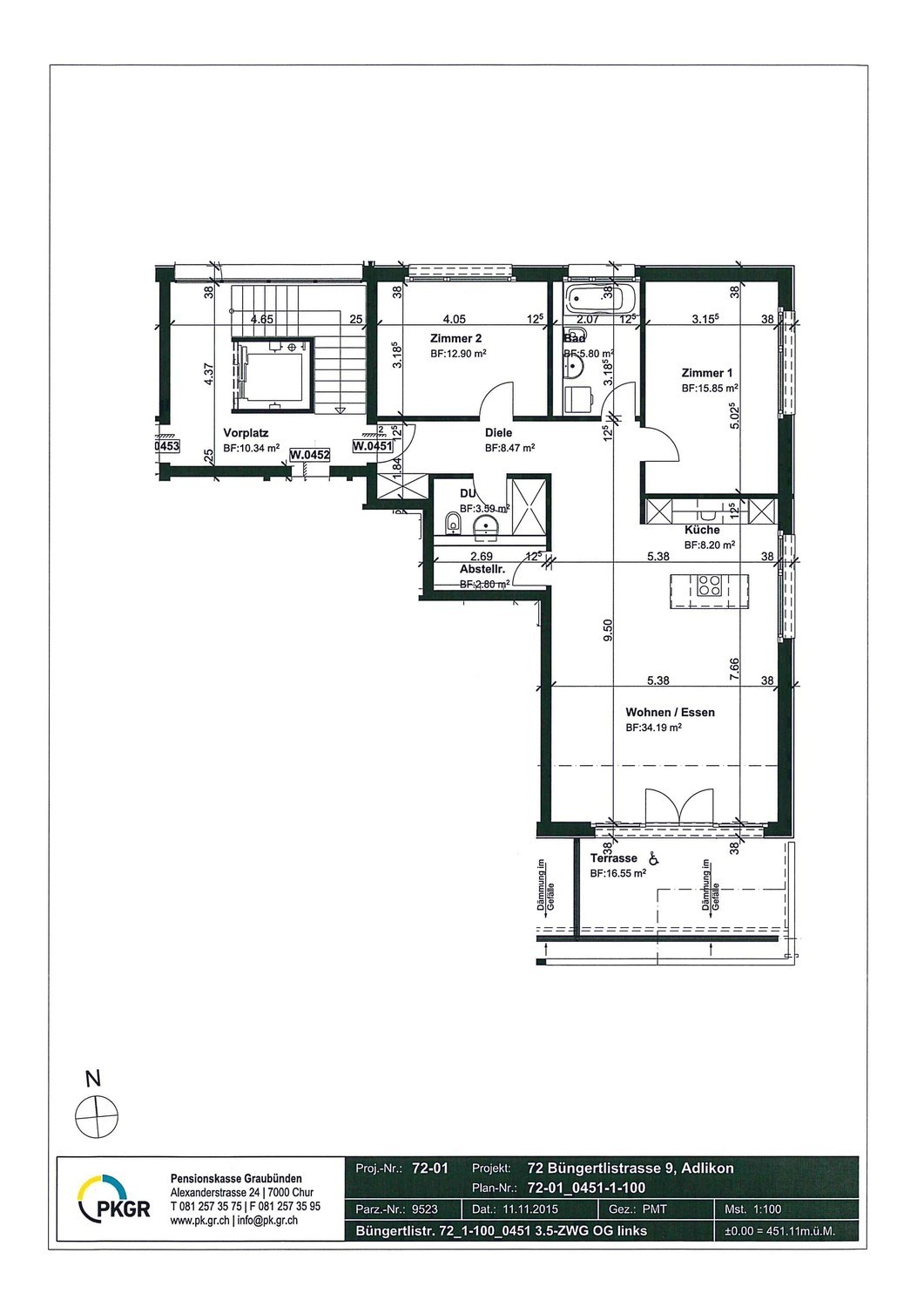 Appartement 3 ½ pièces