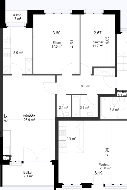 3 ½ rooms apartment, photo 8 of 8