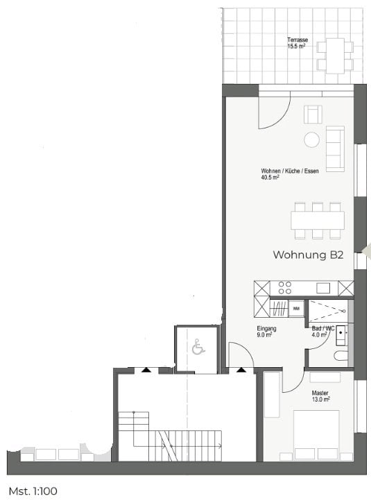 2 ½ rooms apartment, Foto 2 von 3