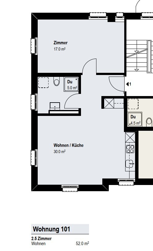 2 ½ rooms apartment, photo 7 of 7