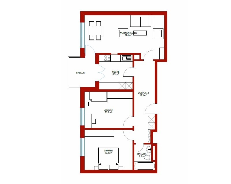 3 ½ rooms apartment, photo 8 of 8