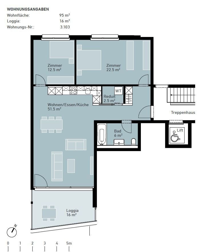 3 ½ rooms apartment, photo 7 of 7