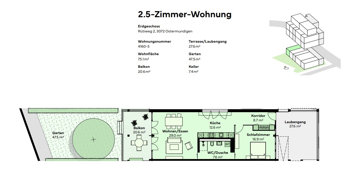 2 ½ rooms apartment, photo 9 of 9