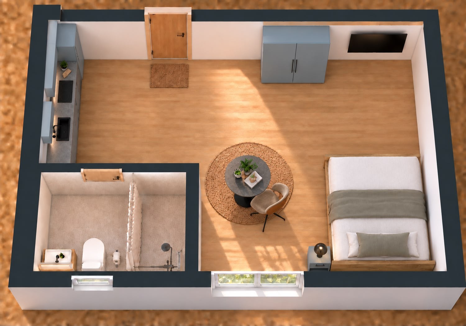 1 room apartment, photo 1 of 6