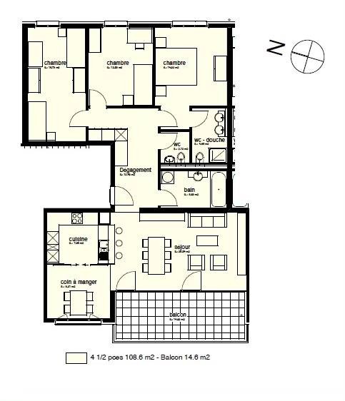 4 ½ rooms apartment