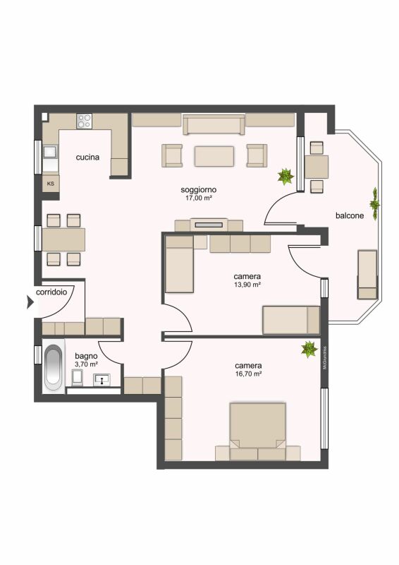 3 ½ rooms apartment, photo 1 of 5