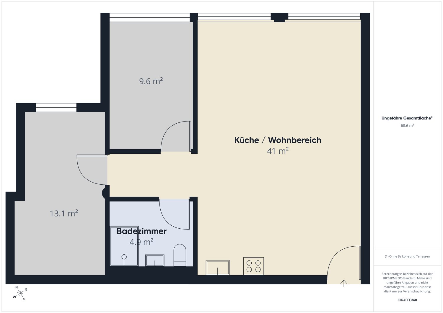 3 ½ rooms apartment