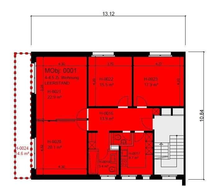 4 pièces appartement, photo 10 sur 10