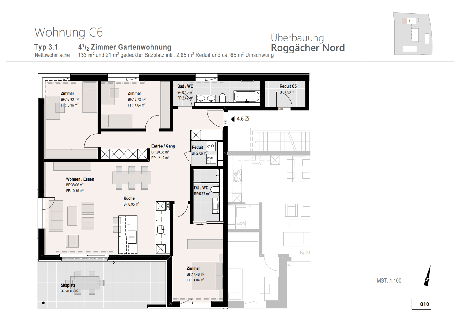 4 ½ rooms apartment, photo 2 of 2