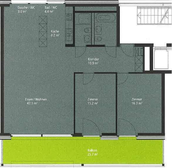3 ½ rooms apartment, photo 7 of 7