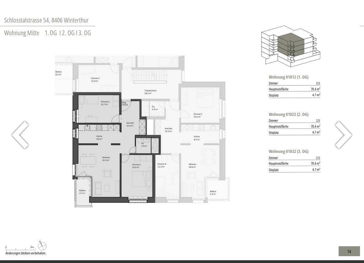 2 ½ rooms apartment