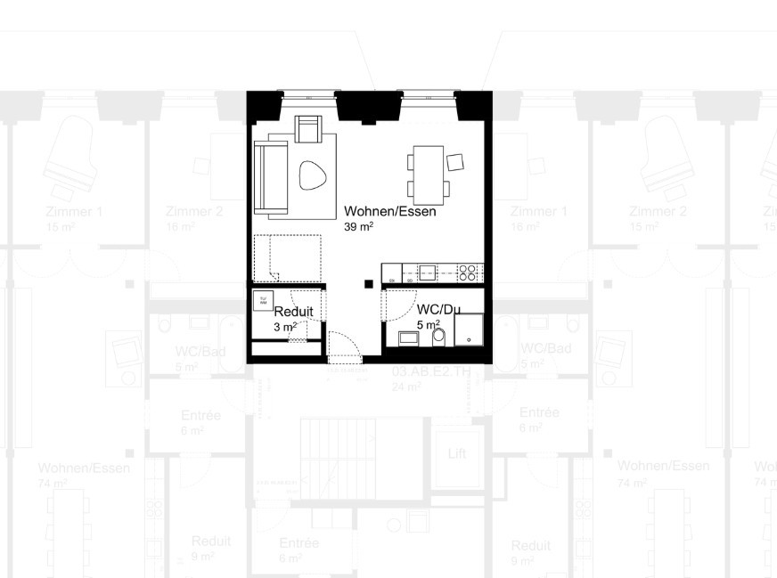 1 ½ rooms apartment, photo 3 of 5