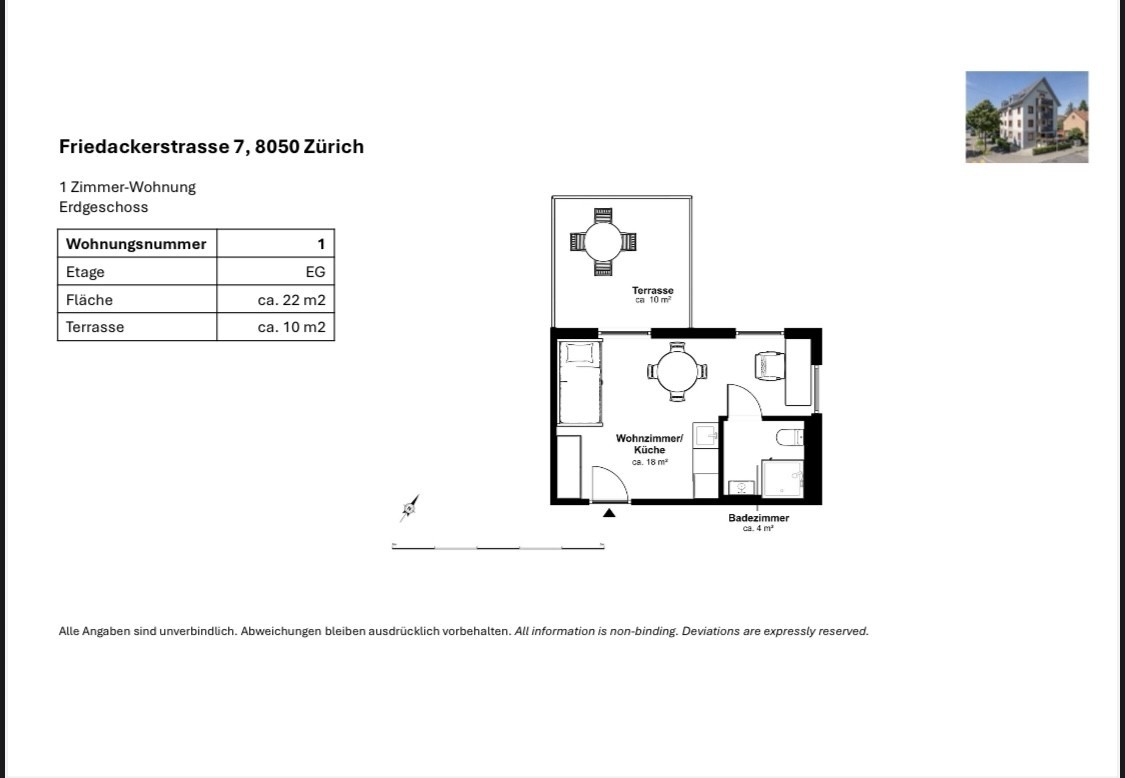 1 room apartment, photo 3 sur 3