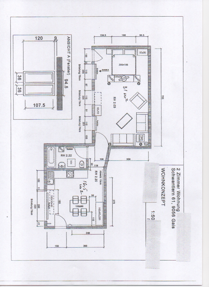 2 rooms apartment