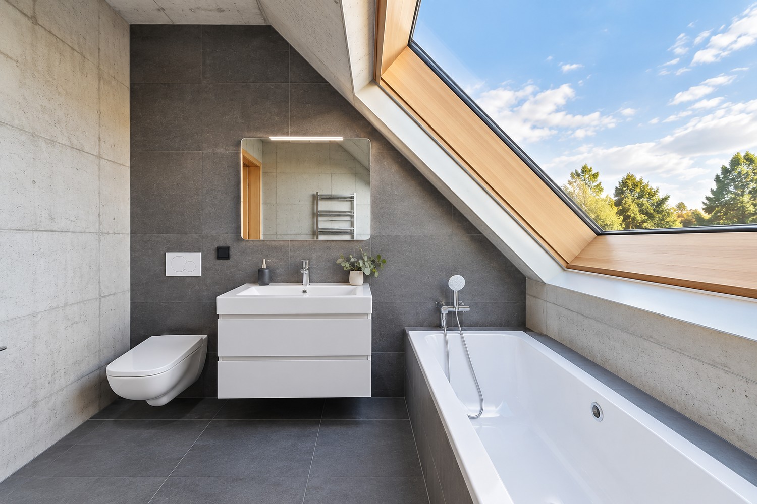 3 ½ room attic flat