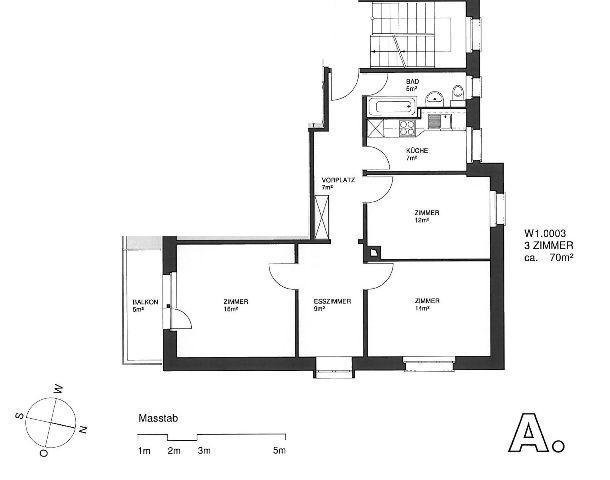 3 rooms apartment