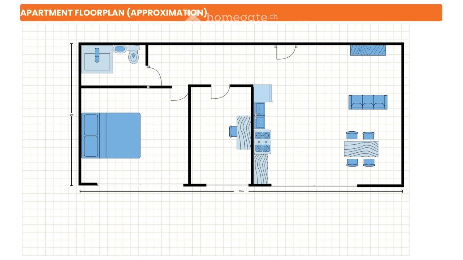 4 rooms apartment