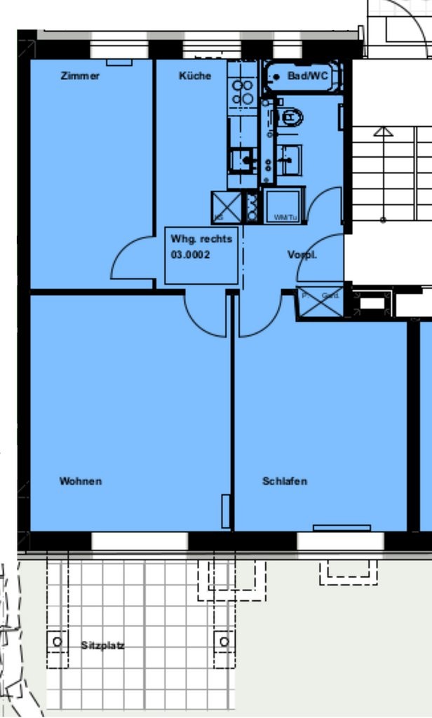 3 rooms apartment, photo 10 of 10