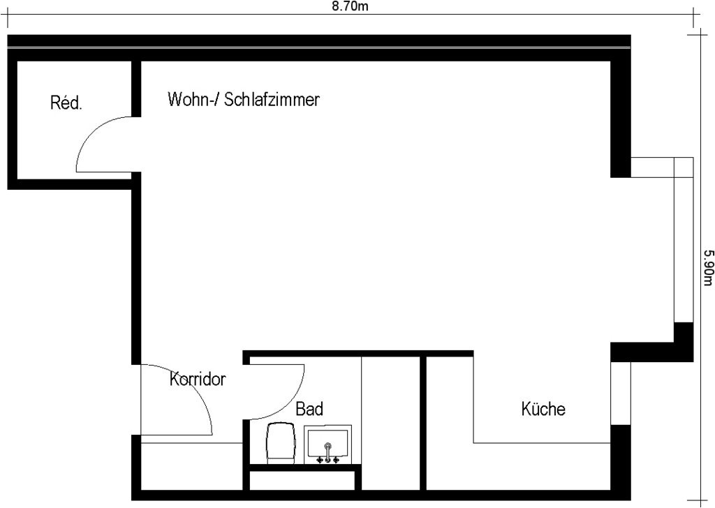 1 room apartment, photo 6 sur 6