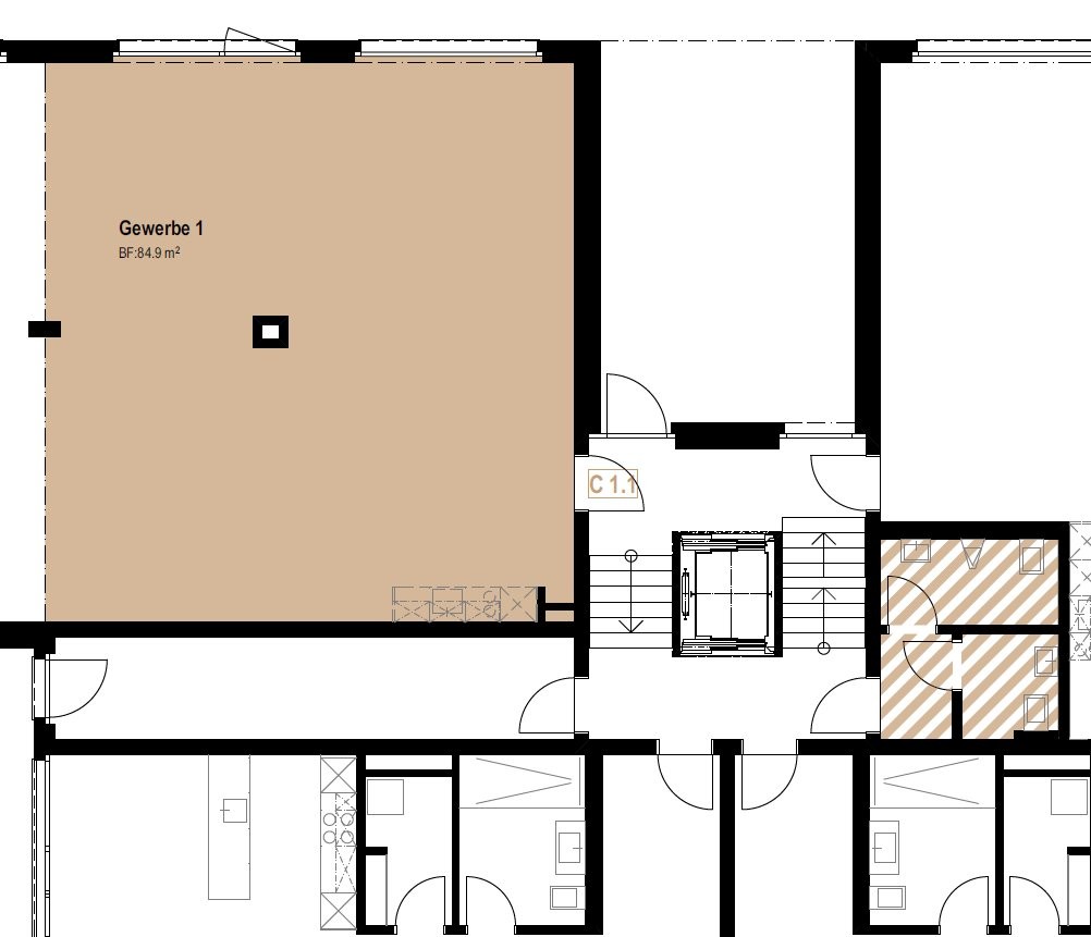 85m² commercial