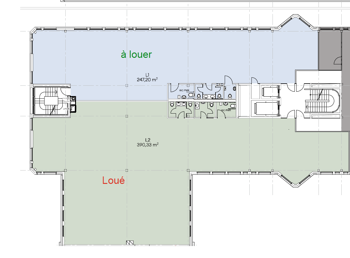 450m² office