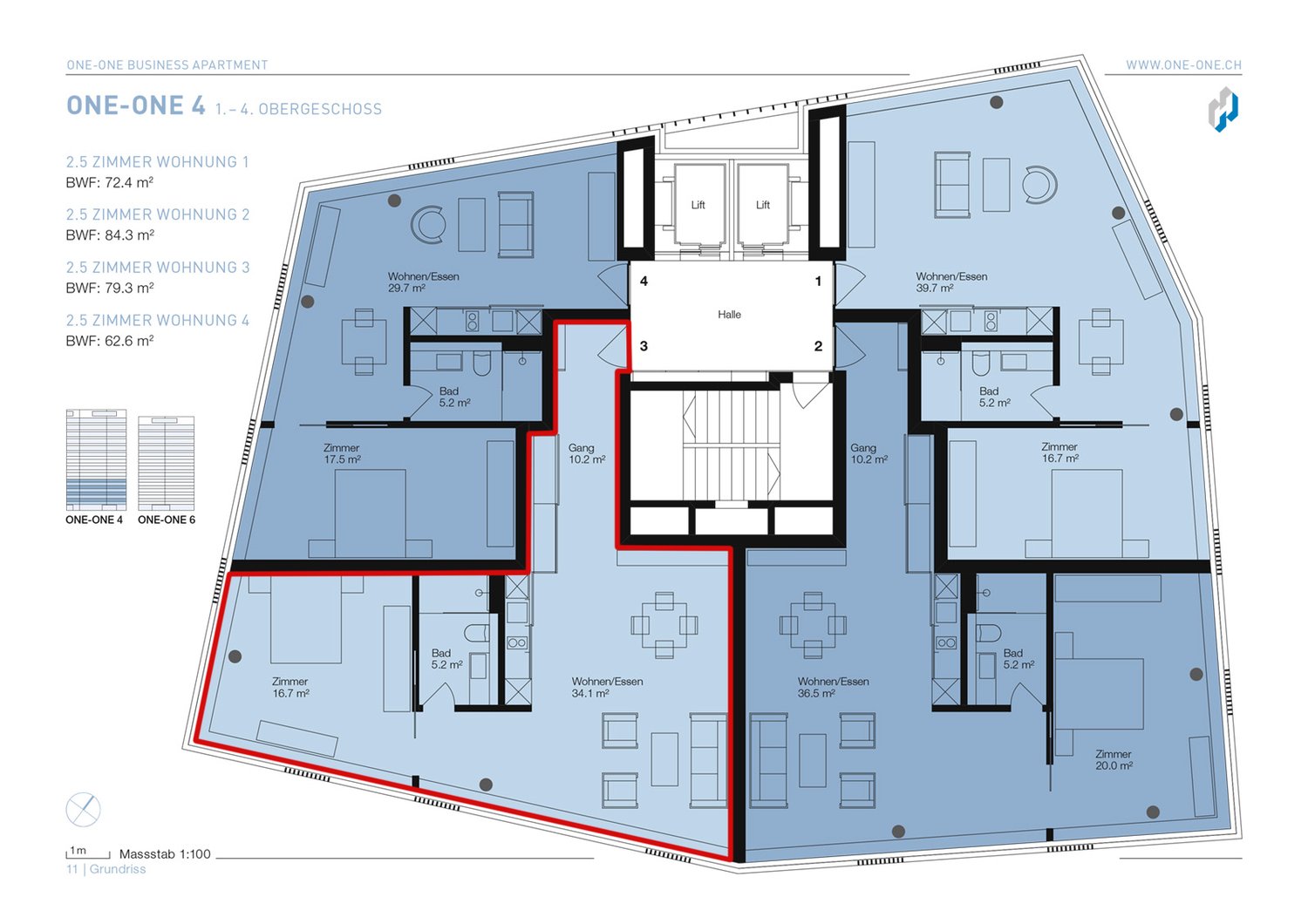 2 ½ rooms apartment