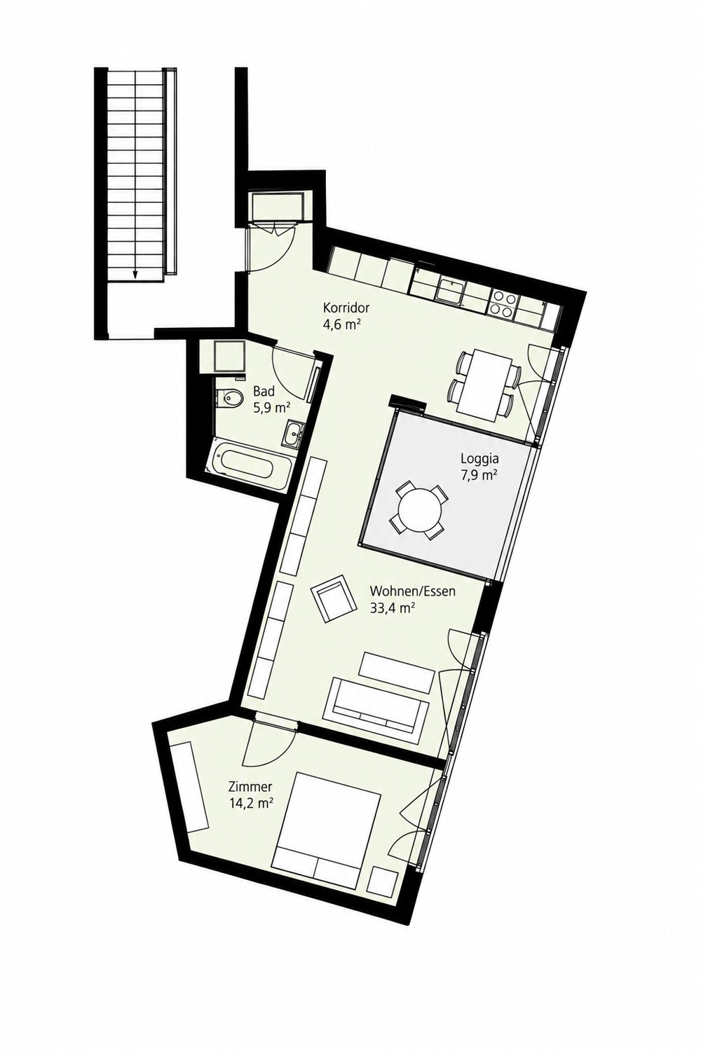 2 ½ rooms apartment, photo 8 of 8