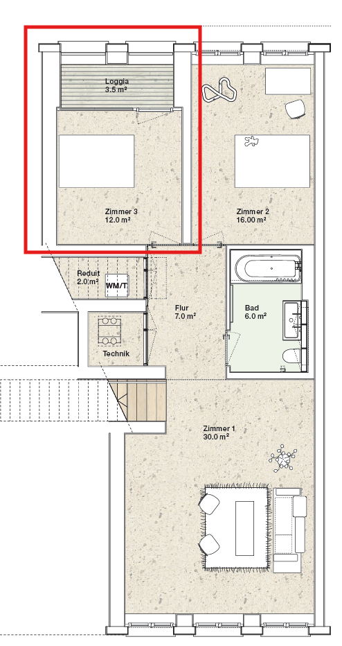 Room in a shared flat