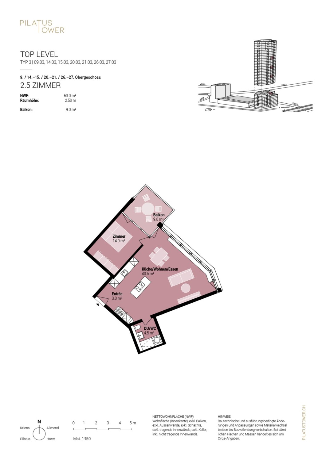 2 ½ rooms apartment