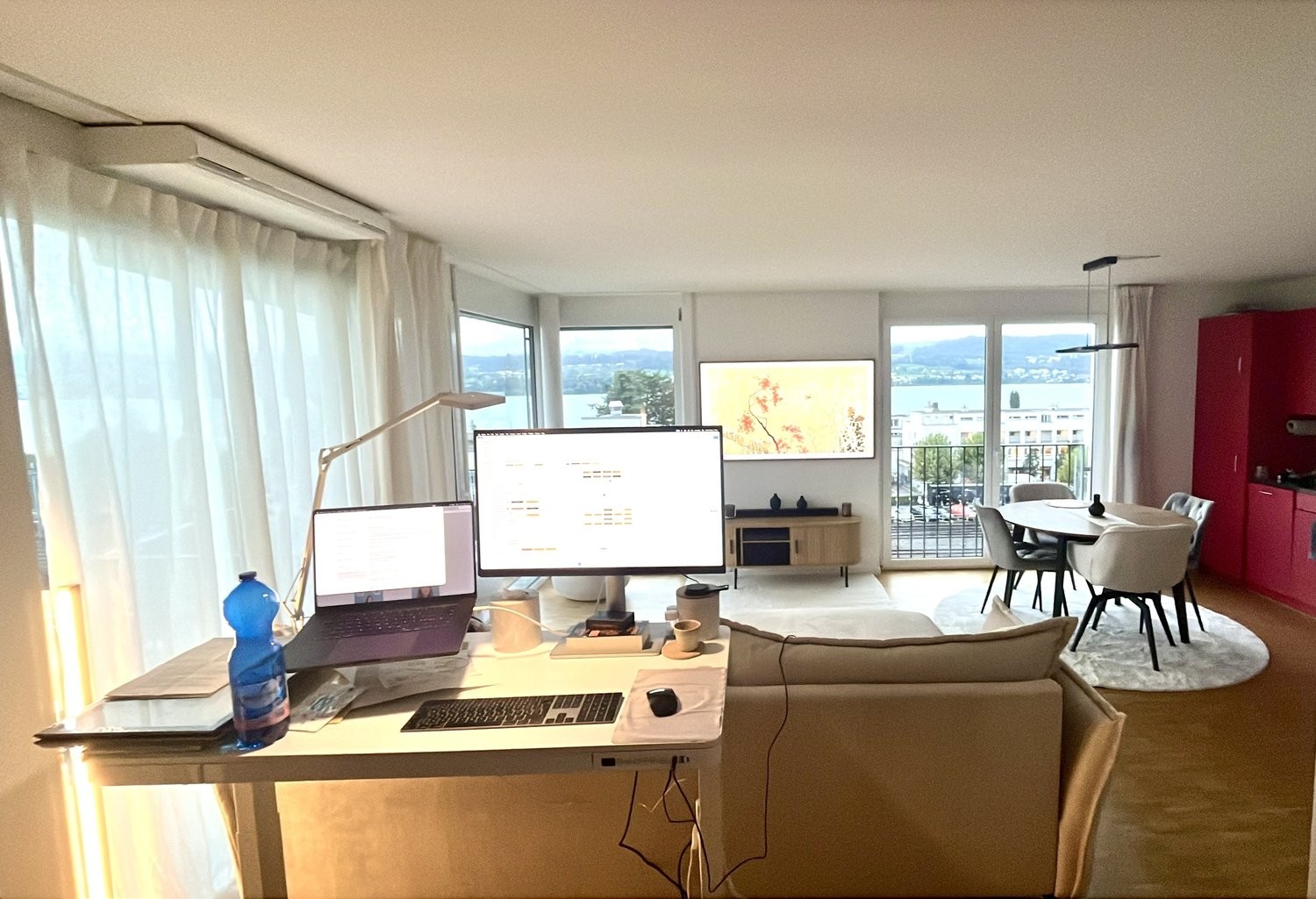3 rooms furnished flat