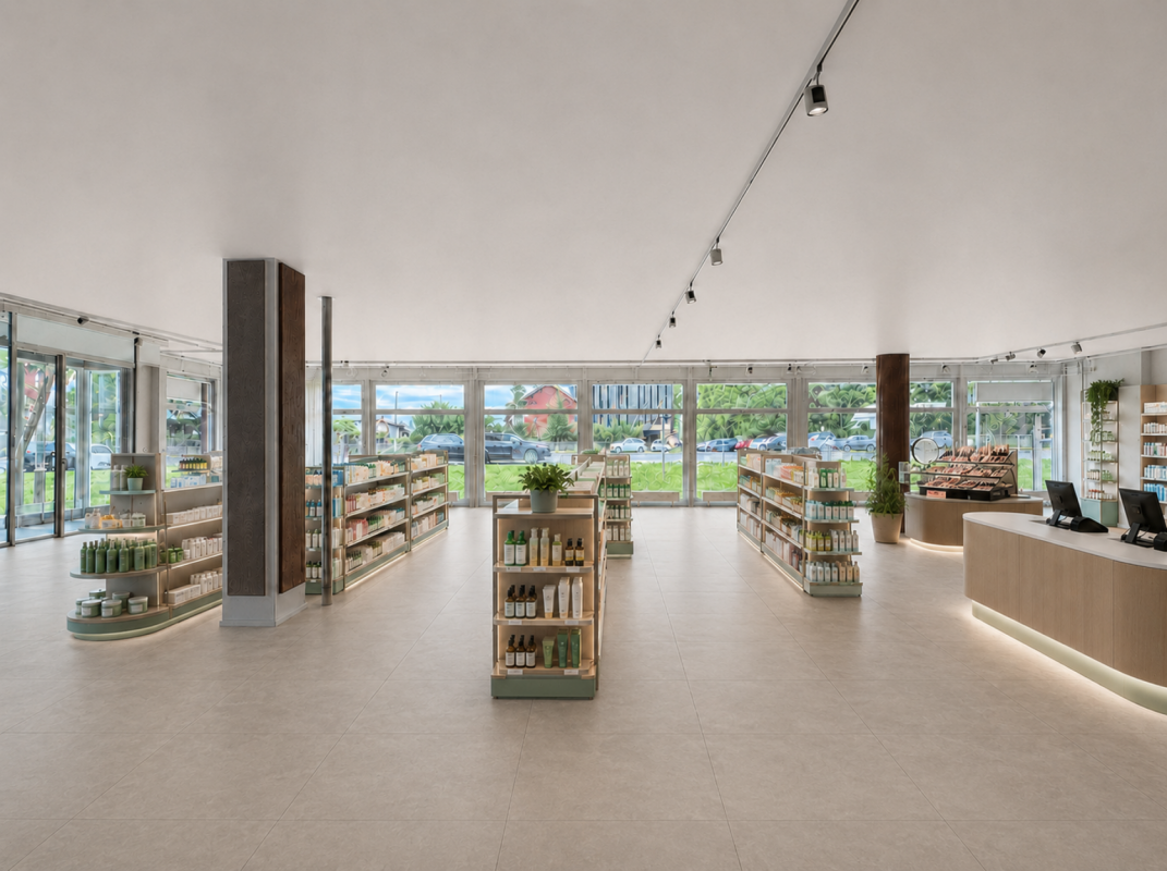 1600m² commercial