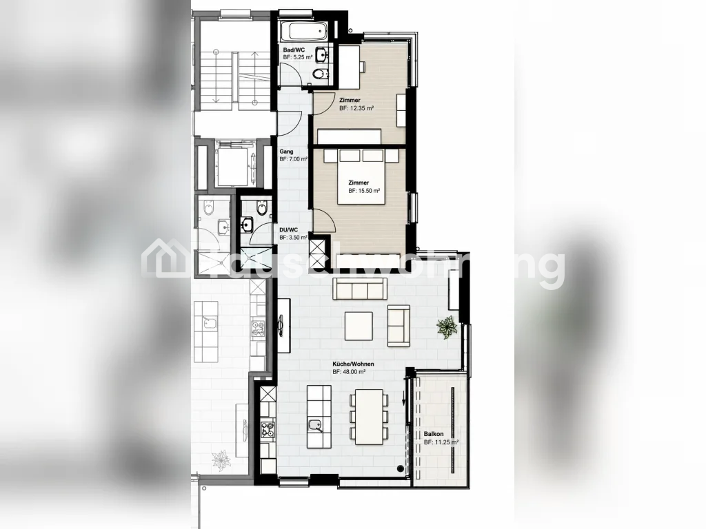 2 ½ rooms apartment