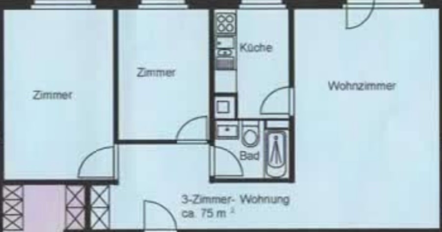 3 ½ rooms apartment