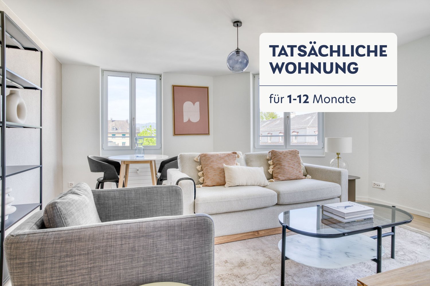 2 ½ pièces appartement meublé