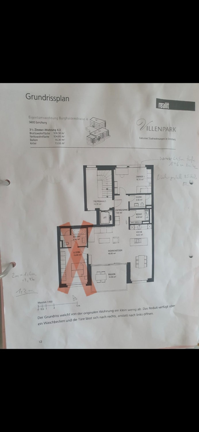 3 ½ rooms apartment