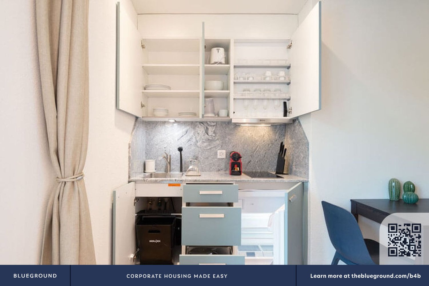 2 room furnished flat