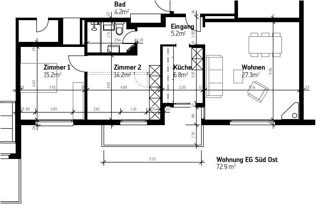 3 rooms apartment, photo 10 of 10