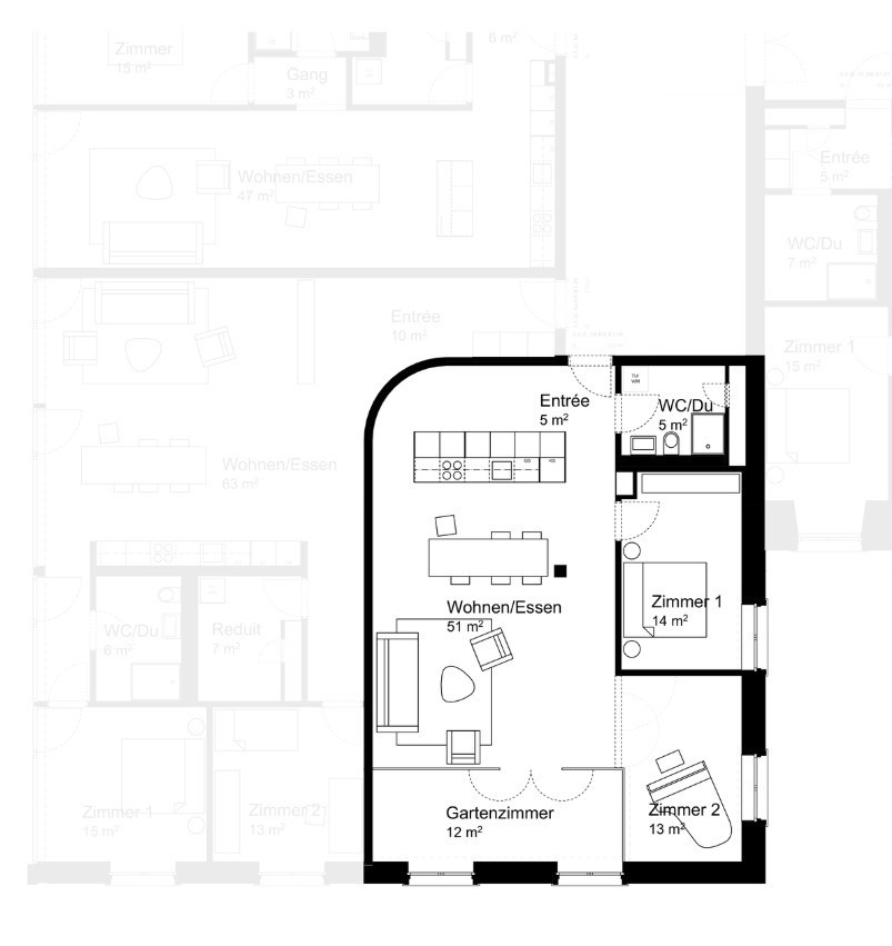 Appartement de 3 ½ pièces