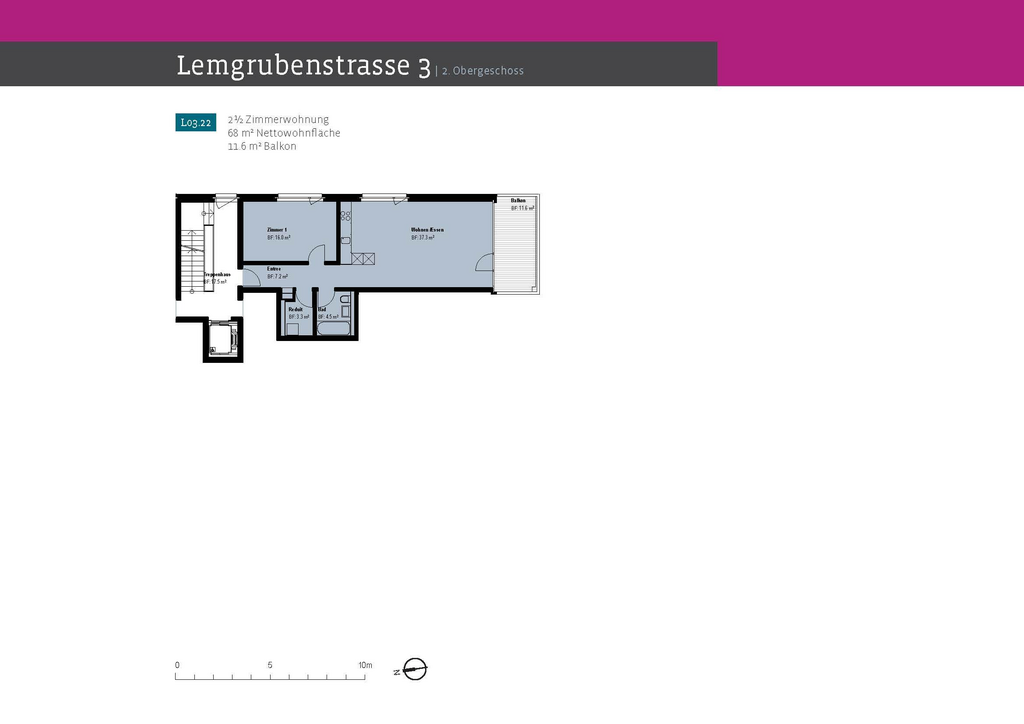 2 ½ rooms apartment, photo 9 of 9