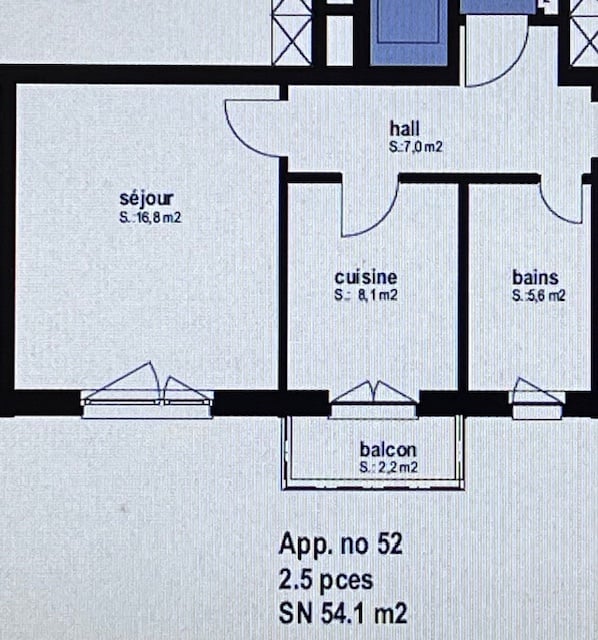 1 ½ rooms apartment, photo 3 of 4