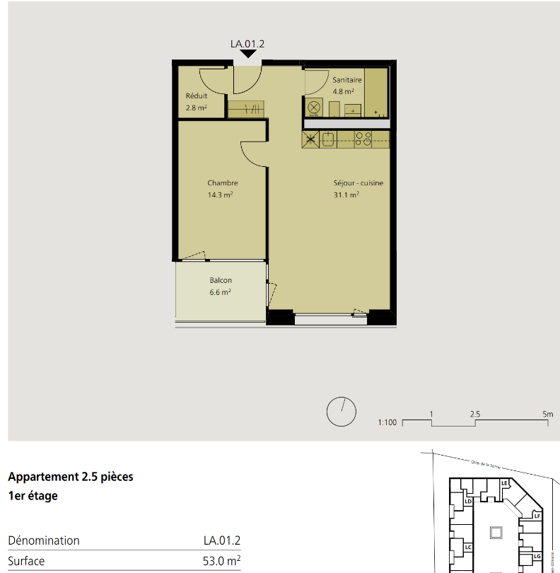 2 ½ rooms apartment, photo 5 of 5