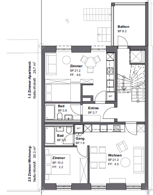 1 ½ rooms furnished flat, photo 6 of 6