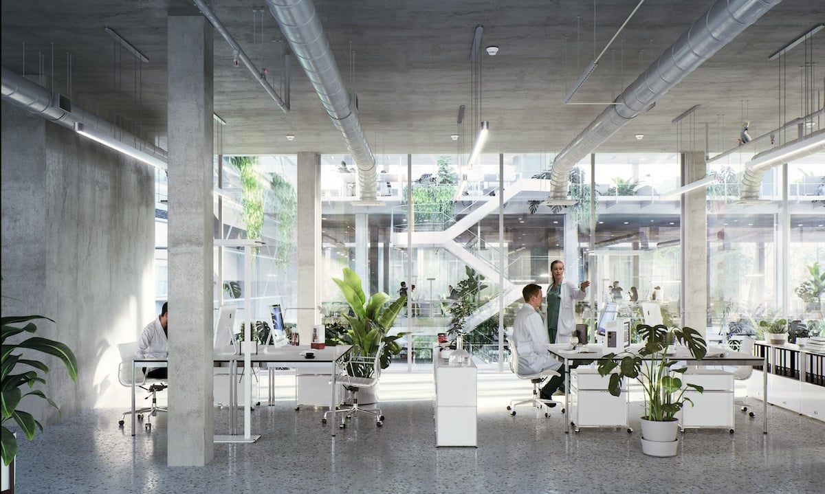 8000m² office