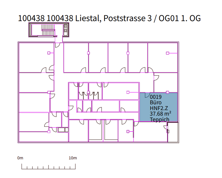 254m² bureau