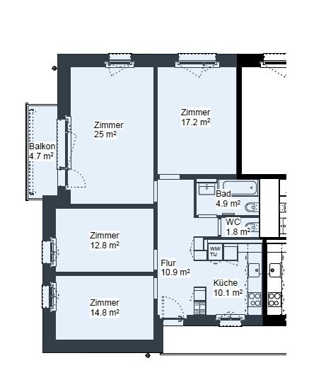 appartamento di 4 locali, foto 7 di 7