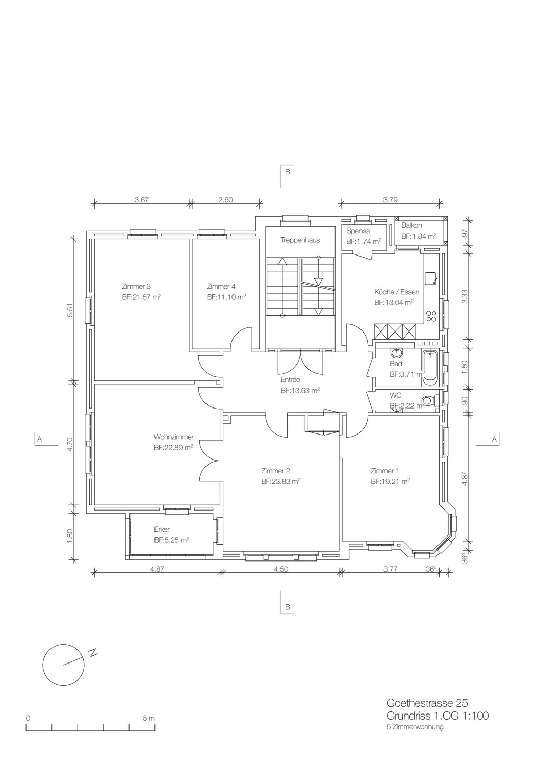5 ½ rooms apartment