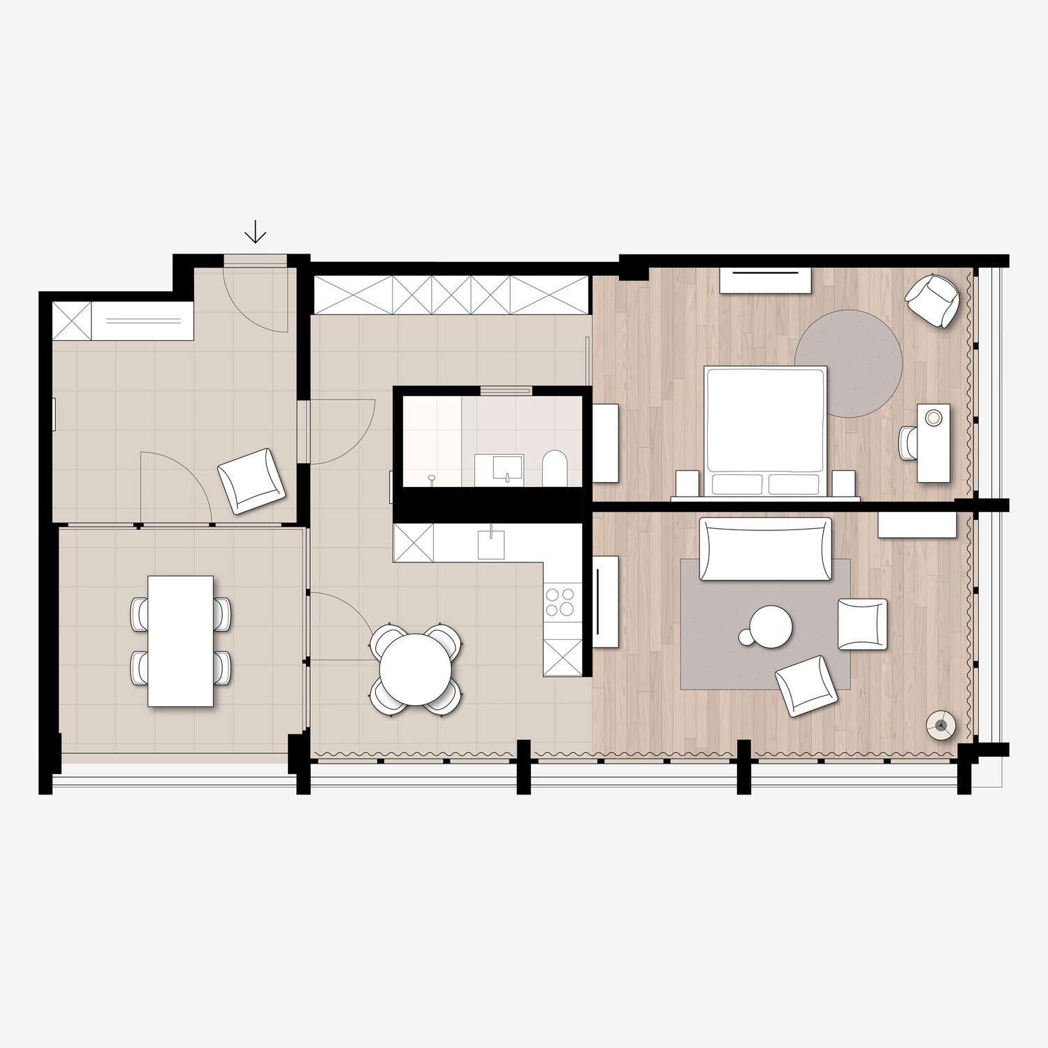 2 ½ rooms furnished flat, photo 6 of 10