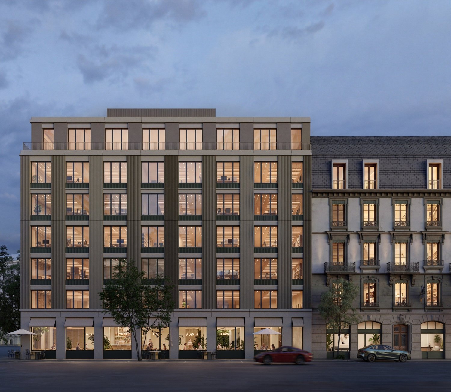 2240m² office