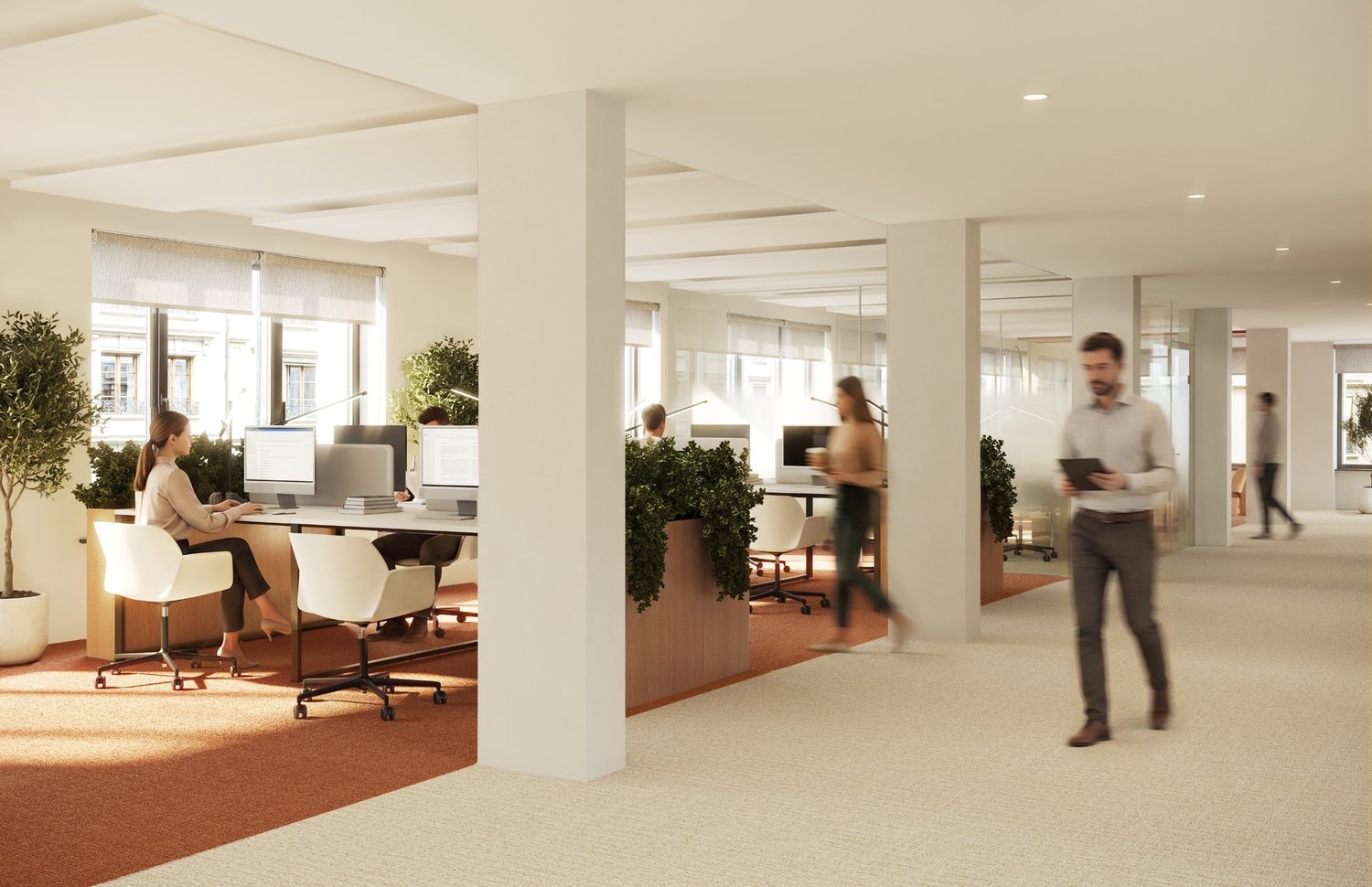 2240m² office