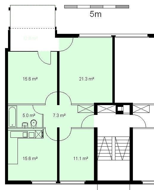 2 ½ rooms apartment